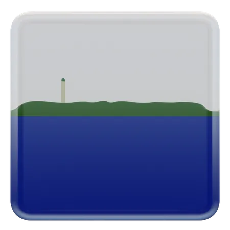 Drapeau carré de l'île Navassa  3D Icon