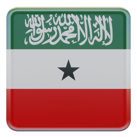 Drapeau carré du Somaliland  3D Icon