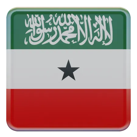 Drapeau carré du Somaliland  3D Icon