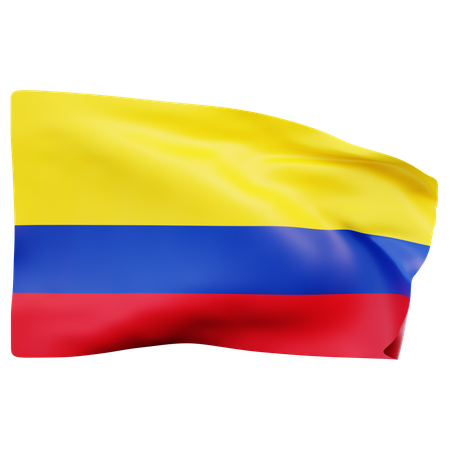 Drapeau de la Colombie  3D Icon