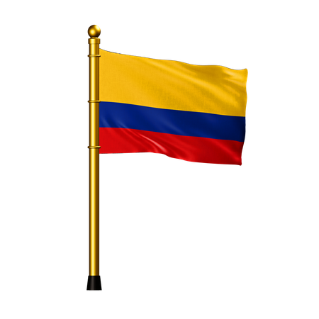 Drapeau de la Colombie  3D Icon