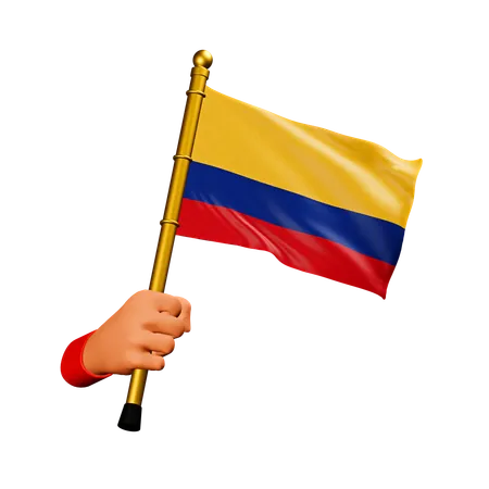 Drapeau de la Colombie  3D Icon