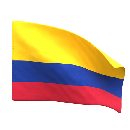 Drapeau de la Colombie  3D Icon