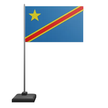 Drapeau du Congo  3D Icon