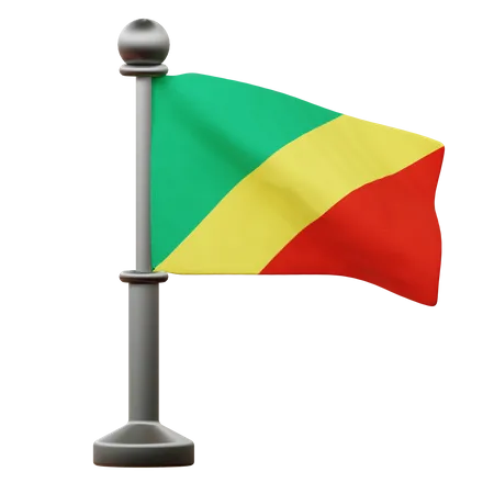 Drapeau du Congo  3D Icon