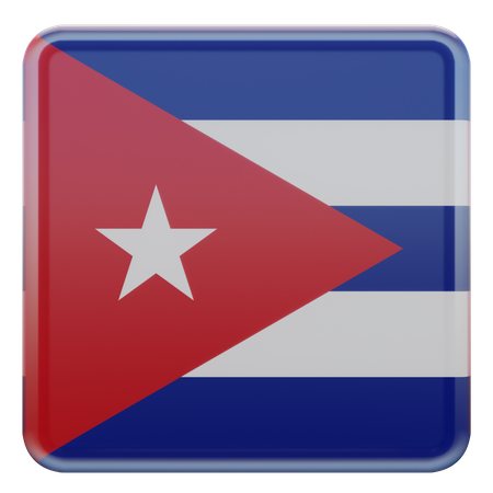 Drapeau cubain  3D Flag