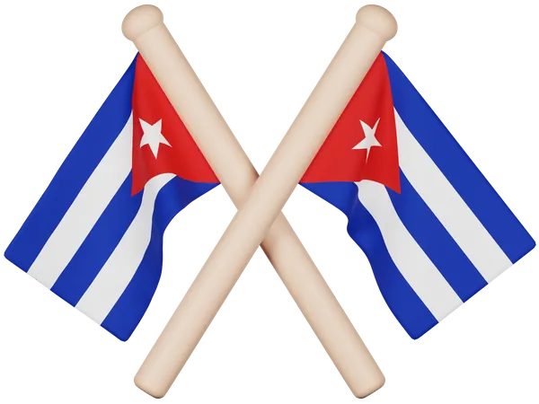 Drapeau cubain  3D Icon