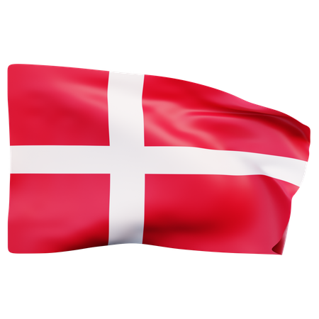 Drapeau du Danemark  3D Icon