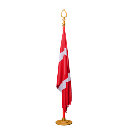 Drapeau du Danemark  3D Icon