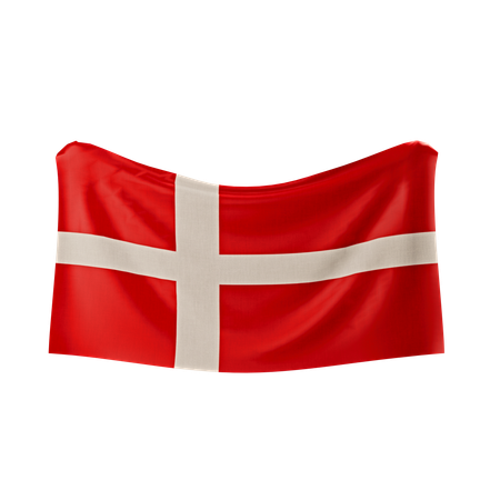 Drapeau du Danemark  3D Icon