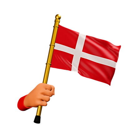 Drapeau du Danemark  3D Icon