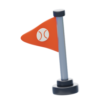 Terminer le drapeau  3D Icon