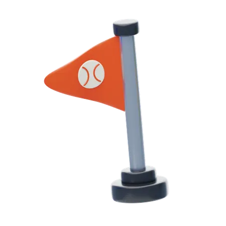 Terminer le drapeau  3D Icon