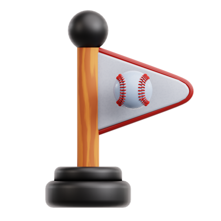 Drapeau de baseball  3D Icon