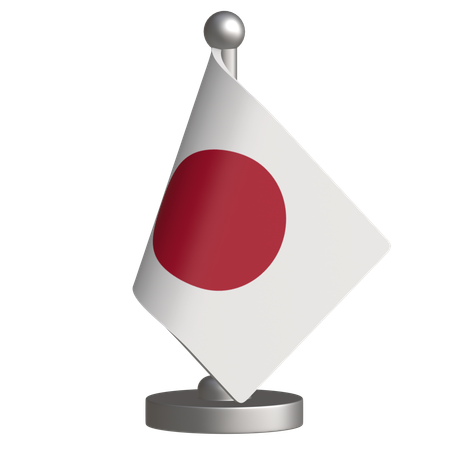 Drapeau de bureau du Japon  3D Icon