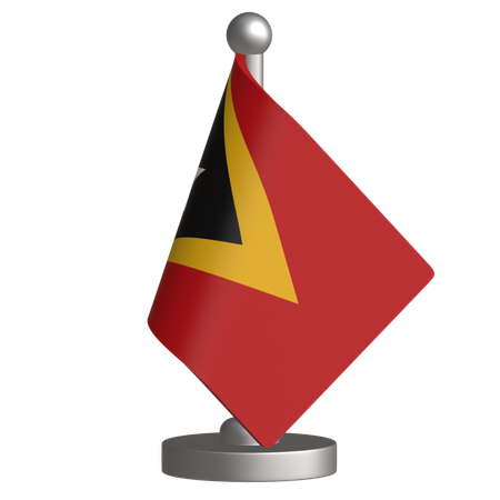 Drapeau de bureau du Timor oriental  3D Icon