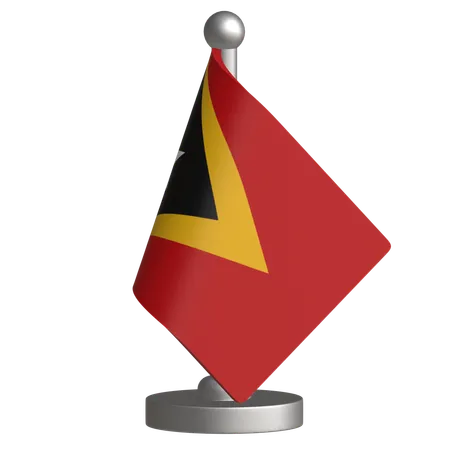 Drapeau de bureau du Timor oriental  3D Icon