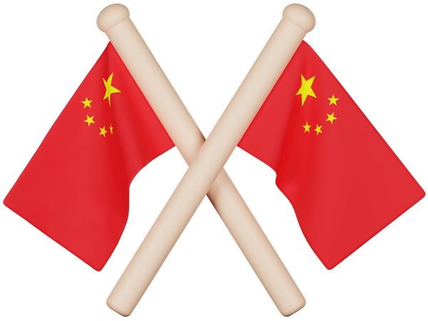 Drapeau de la Chine  3D Icon