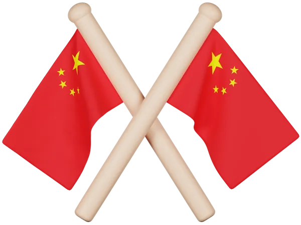 Drapeau de la Chine  3D Icon