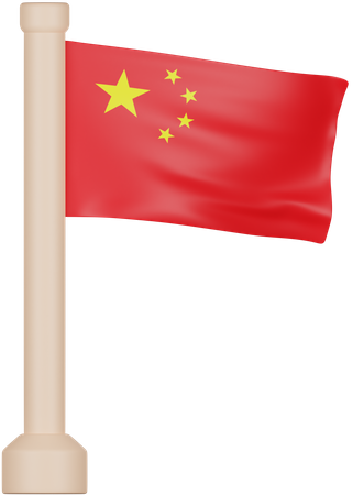 Drapeau de la Chine  3D Icon