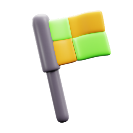 Drapeau de coin  3D Icon