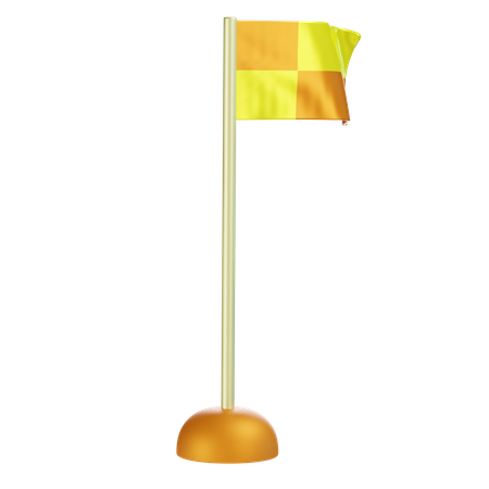 Drapeau de coin  3D Icon