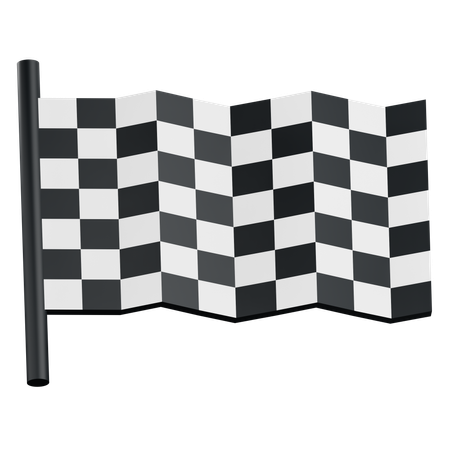 Drapeau de course  3D Icon