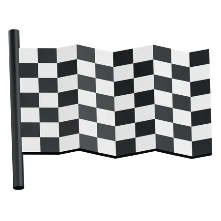 Drapeau de course  3D Icon