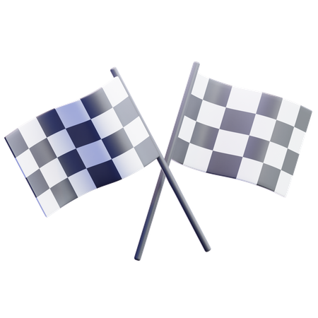 Drapeau de course  3D Icon