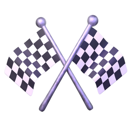 Drapeau de course  3D Icon