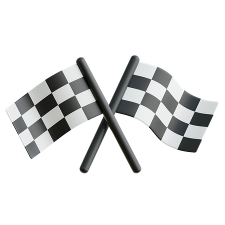 Drapeau de course  3D Icon