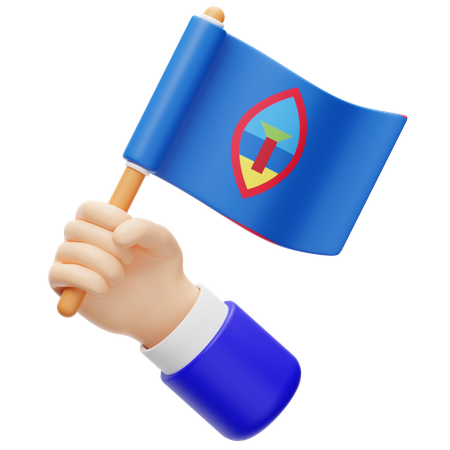 Drapeau de Guam  3D Icon