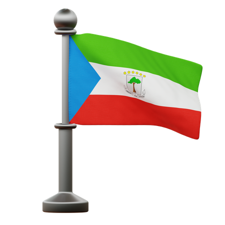 Drapeau de la Guinée équatoriale  3D Icon