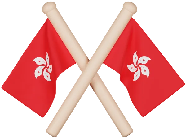 Drapeau de Hong Kong  3D Icon