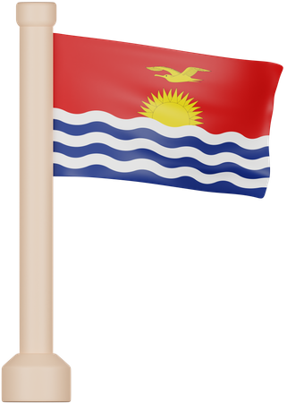 Drapeau des Kiribati  3D Icon