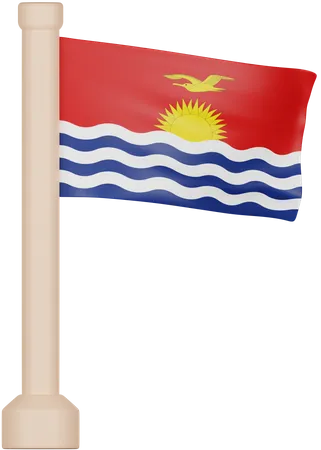 Drapeau des Kiribati  3D Icon