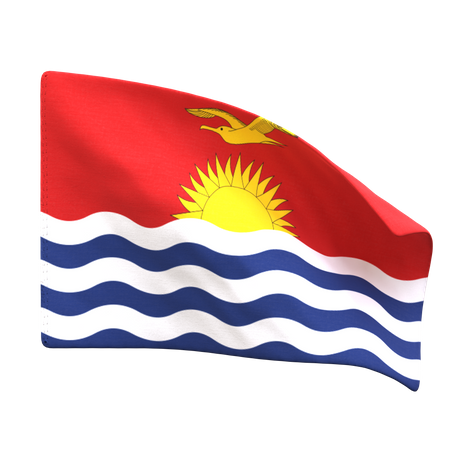 Drapeau des Kiribati  3D Icon