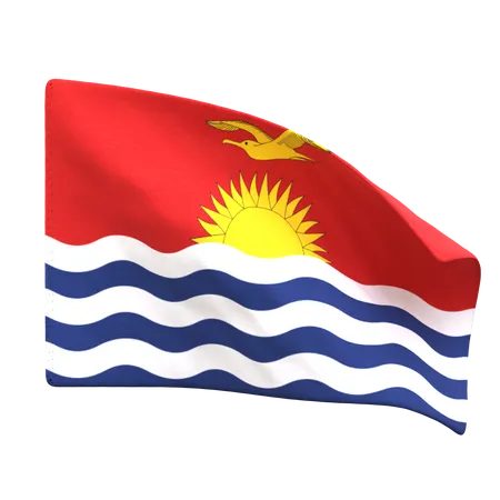 Drapeau des Kiribati  3D Icon