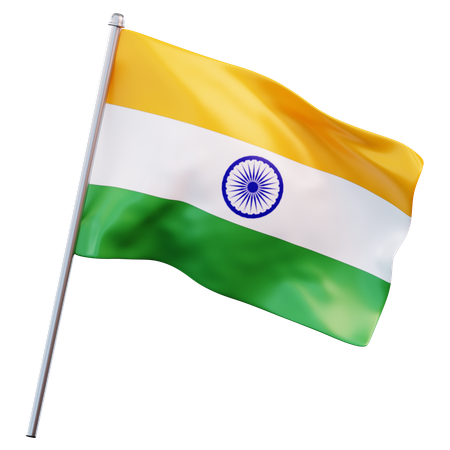 Drapeau Inde  3D Icon