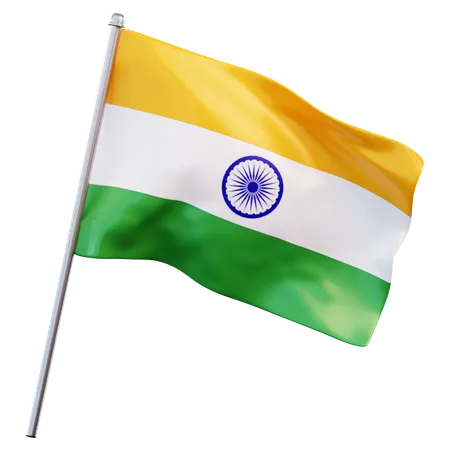 Drapeau Inde  3D Icon