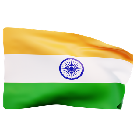 Drapeau Inde  3D Icon