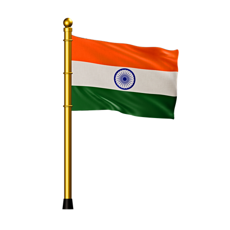 Drapeau Inde  3D Icon