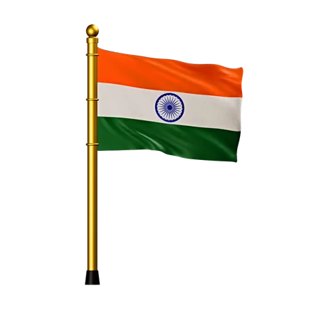 Drapeau Inde  3D Icon