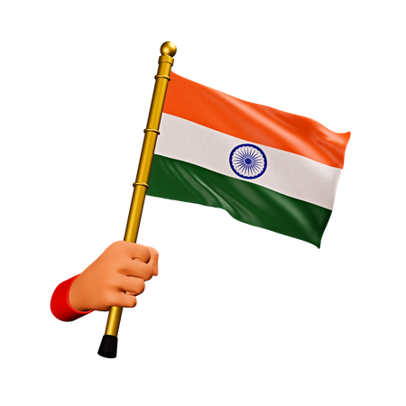 Drapeau Inde  3D Icon