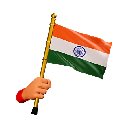 Drapeau Inde  3D Icon