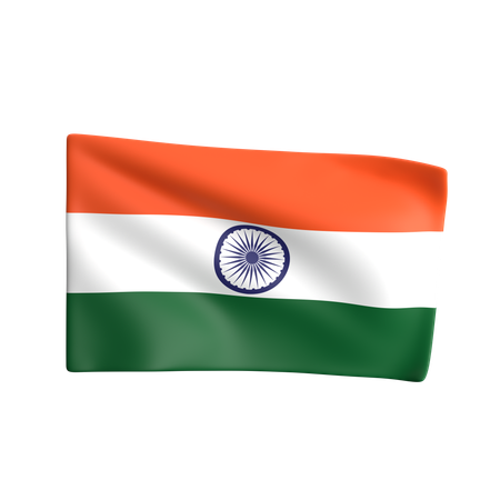 Drapeau Inde  3D Icon