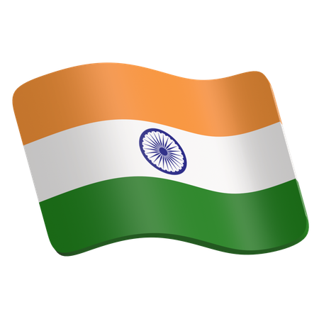 Drapeau Inde  3D Icon