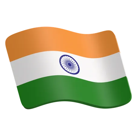 Drapeau Inde  3D Icon