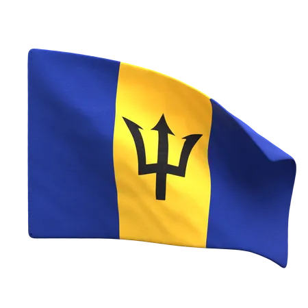 Drapeau de la Barbade  3D Icon