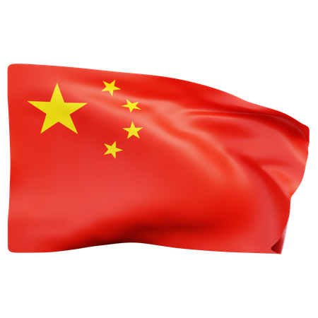 Drapeau de la Chine  3D Icon